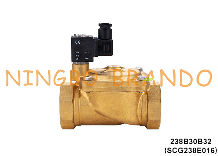 SCG238E016 1-1/4' ASCO টাইপ ওয়াটার ব্রাস সোলিনয়েড ভালভ 24VDC 110VAC 220VAC