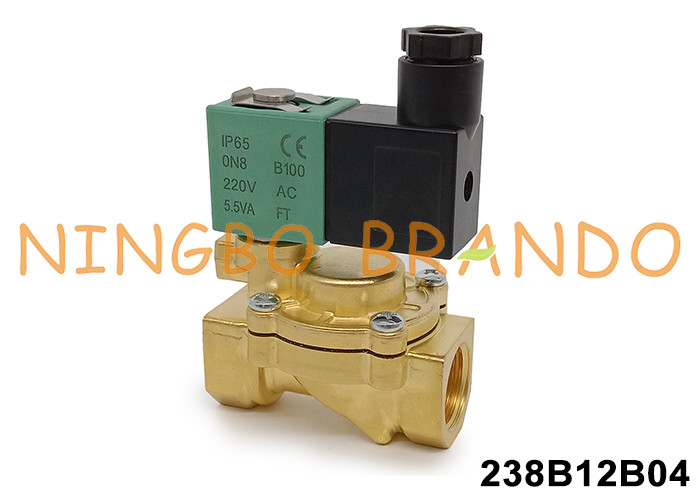 ASCO টাইপ SCE238D002 1/2' ব্রাসের সোলিনয়েড ভালভ 24V 110V 220V এসি ডিসি