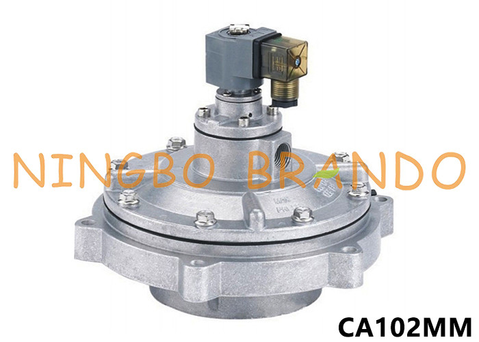 CA102MM 4'' ব্যাগ ফিল্টার জন্য পূর্ণ নিমজ্জন পালস জেট ভালভ 24V ডিসি 220V এসি