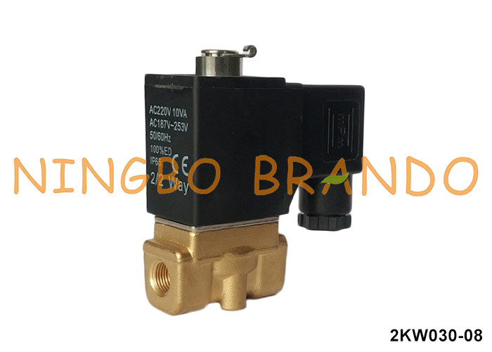 2KW030-08 এয়ারট্যাক টাইপ স্বাভাবিকভাবে খোলা ব্রাস সোলিনয়েড ভালভ 220V 110V 24V 1/4'