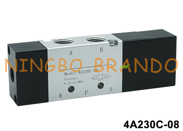 4A230C-08 এয়ারট্যাক টাইপ 1/4' এয়ার পাইলট ভালভ 5 পোর্ট 3 অবস্থান