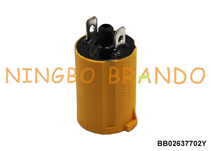 DELAVAL মিল্কিং পালসেটর যন্ত্রাংশ EP100 EP2090 এর জন্য 24V 2.7W হলুদ সোলেনয়েড কয়েল