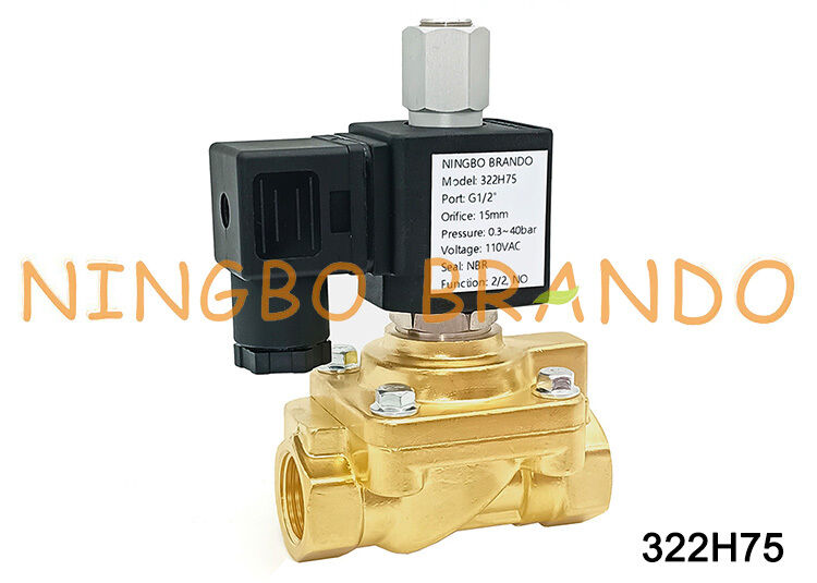 পার্কার টাইপ 322H75 1/2'' সাধারণত খোলা সোলেনয়েড ভালভ 40 বার 24V 110V 220V