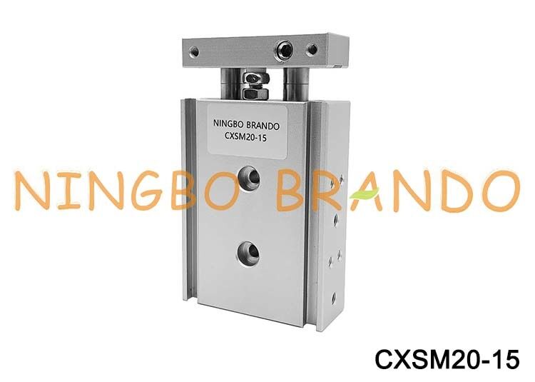 SMC টাইপ CXSM20-15 cyl গাইড ডুয়াল রড বায়ুসংক্রান্ত এয়ার সিলিন্ডার 20mm বোর 15mm স্ট্রোক