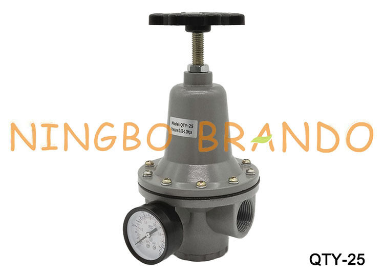 QTY-25 বায়ুসংক্রান্ত চাপ নিয়ন্ত্রক 1.0MPa 1 ইঞ্চি রেগুলেটর সঙ্গে গেজ QTY25