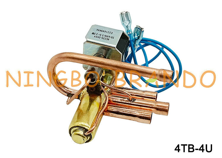 4TB-4U R22 R407C R404A R410A সহ এয়ার কন্ডিশনিং রেফ্রিজারেশনের জন্য ফোর-ওয়ে রিভার্সিং ভালভ