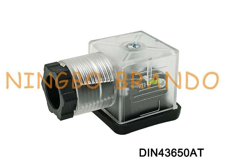 DIN43650A Solenoid ভালভ কয়েল সংযোগকারী 18mm স্বচ্ছ DIN 43650 টাইপ A