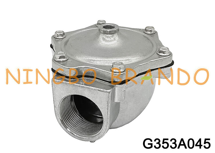 ASCO টাইপ G353A045 2/2 NC G1-1/2 থ্রেডেড অ্যালুমিনিয়াম পাইলট পরিচালিত ভালভ