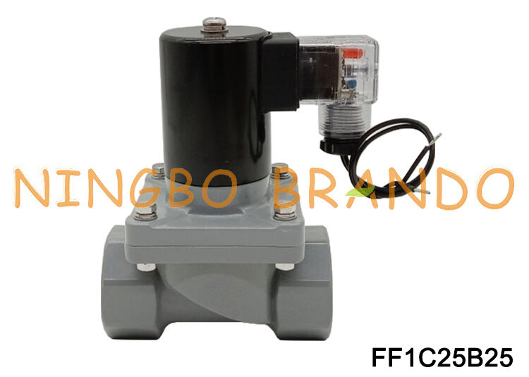 1'' CPVC Anti-Corrosive Solenoid Valve for Acid & Alkali DN25 Chemical Valve
