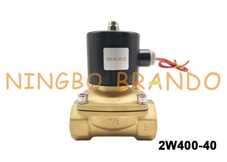 1-1 / 2 &quot;ইউএনআই-ডি প্রকারের UW-40 2W400-40 ব্রাস ফ্লো কন্ট্রোল সোলেনয়েড ভালভ জল গ্যাস তেলের জন্য