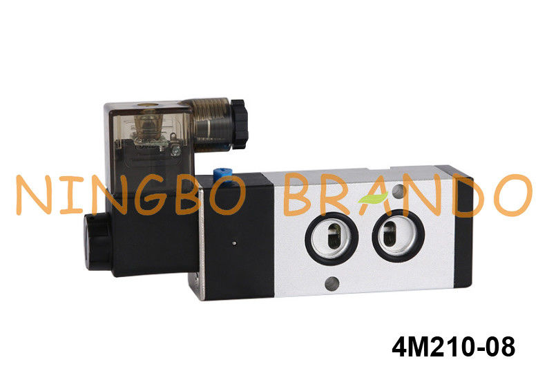 5/2 জি 1/4 '' নমুর সোলোনয়েড ভালভ 4M210-08 এয়ারট্যাকের প্রকার 24 ভি ডিসি 220 ভি এসি