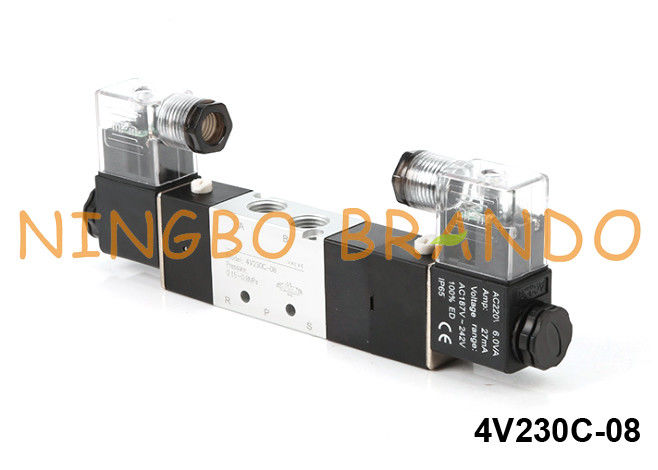 4V230C-08 এয়ারট্যাক প্রকারের বায়ুসংক্রান্ত সোলেনয়েড ভালভ 4V230C-08-DC24V DC24V