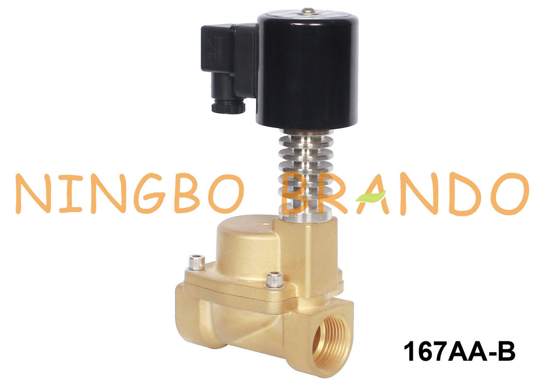 ব্রাস সোলেনয়েড ভালভ গরম জল 3/8 1/2 ইঞ্চি 12V 24V ডিসি 110V 220V এসি
