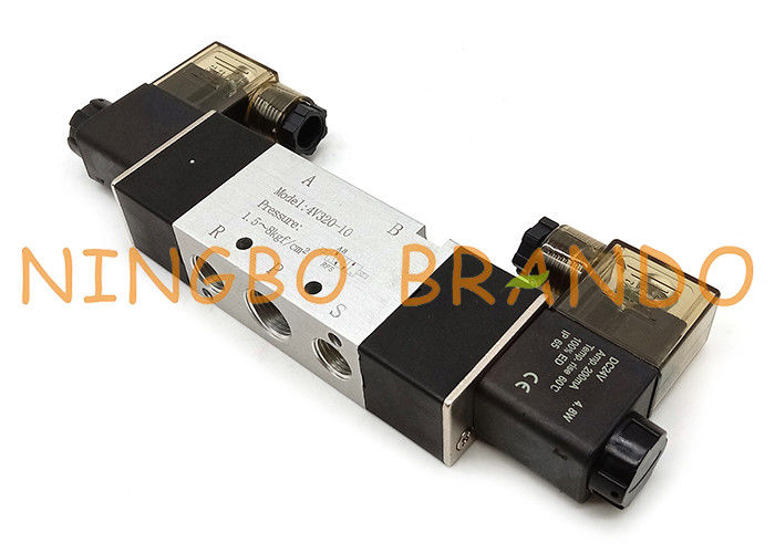 এয়ারট্যাক টাইপ 4V320-10 3/8 &quot;5/2 ওয়ে টার্মিনাল বায়ুসংক্রান্ত সোলেনয়েড ভালভ