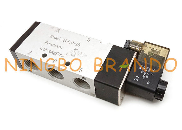এয়ারট্যাক টাইপ 4V410-15 5/2 ওয়ে এয়ার কন্ট্রোল বায়ুসংক্রান্ত সোলেনয়েড ভালভ