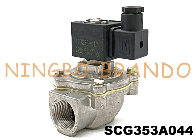 বাগহাউসের জন্য 1&quot; SCG353A044 ASCO টাইপ ডান কোণ পালস জেট ভালভ 353 সিরিজ