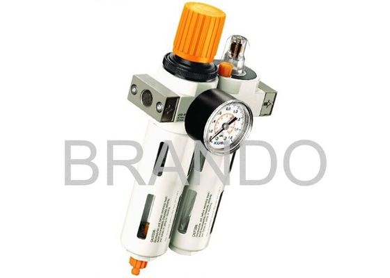 OU Series Adjustable Regulator Filter Lubricator With Aluminium Alloy Protective Hood