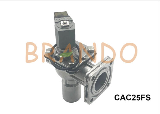 Right Angle 1" Inch Flange Pulse Solenoid Valve / Aluminum Dust Collector Valve