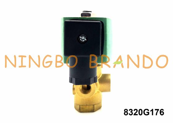 1/4'' 8320G176 3-Way Brass Normally Closed AC110V AC120V NT Series ASCO Type Solenoid Valve