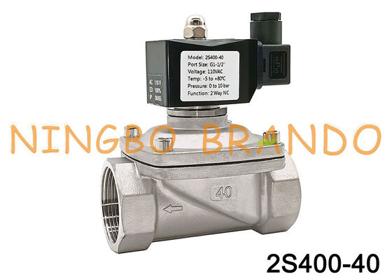 2S সিরিজ 2S400-40 ফ্লুইড কন্ট্রোল ভালভ 1.5'' সাধারণত বন্ধ