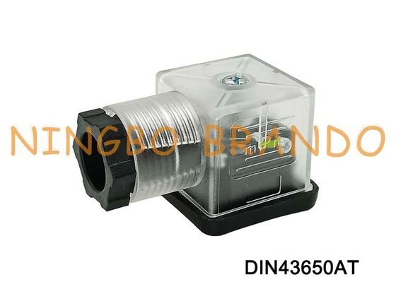 DIN43650A Solenoid ভালভ কয়েল সংযোগকারী 18mm স্বচ্ছ DIN 43650 টাইপ A