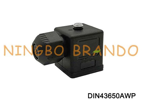 DIN43650A জলরোধী Solenoid ভালভ কয়েল সংযোগকারী IP67