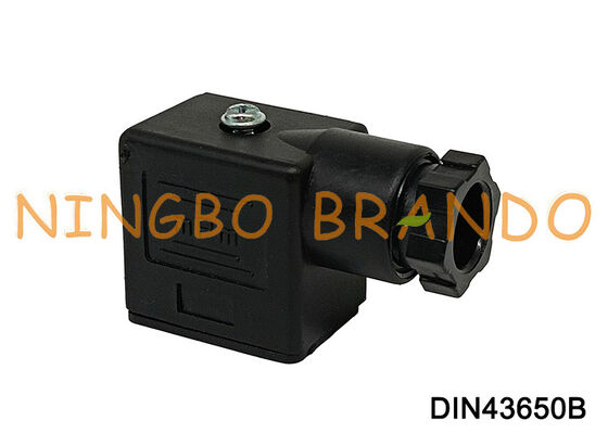 সোলেনয়েড ভালভ কয়েল সংযোগকারী DIN43650 B MPM কালো DIN 43650 টাইপ B