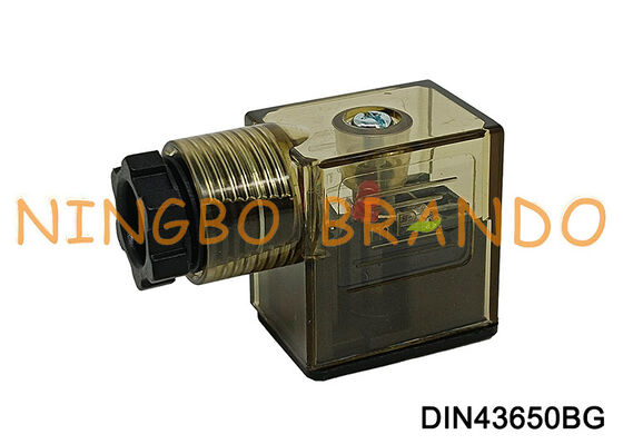 LED DIN 43650 টাইপ বি সহ DIN43650B সোলেনয়েড ভালভ কয়েল সংযোগকারী