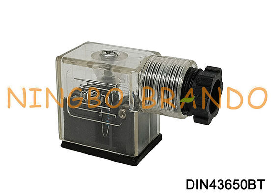 DIN43650B Solenoid ভালভ কয়েল সংযোগকারী 11mm স্বচ্ছ DIN 43650 টাইপ B