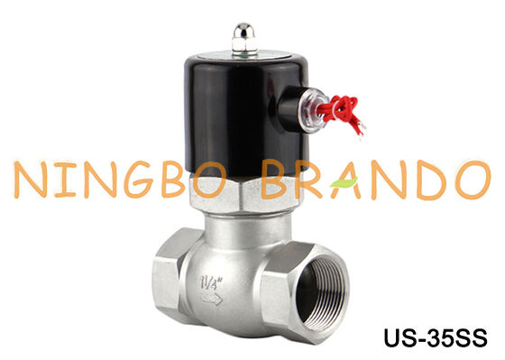 স্টিম সোলেনয়েড ভালভ US-35 2L-35 1-1/4'' স্টেইনলেস স্টিল সোলেনয়েড ভালভ 24V 220V