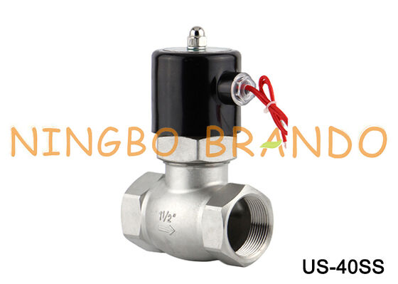 ইউনিডি টাইপ US-40 সোলেনয়েড ভালভ 1-1/2'' 2/2 উপায় সাধারণত বন্ধ স্টেইনলেস স্টীল