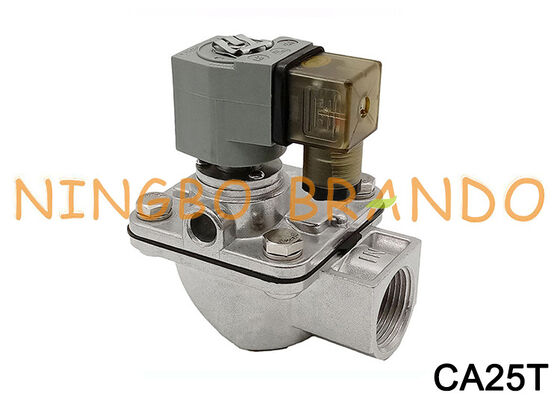 G1'' CA25T ডান কোণ পালস জেট ডায়াফ্রাম ভালভ AC220V AC110V DC24V