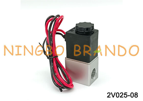 বৈদ্যুতিক বায়ুসংক্রান্ত সোলেনয়েড ভালভ 2V025-08 12V/24V/110V/220V ফ্লাইং লিডস