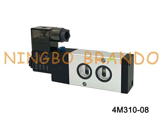 AirTAC টাইপ 4M310-08 সোলেনয়েড ভালভ 5/2 উপায় বায়ুসংক্রান্ত দিকনির্দেশক নিয়ন্ত্রণ ভালভ