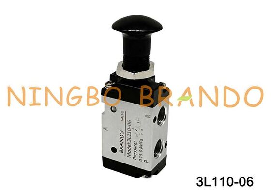 এয়ারট্যাক টাইপ 3L110-06 3L পুশ-পুল এয়ার কন্ট্রোল ভালভ 3/2 উপায়