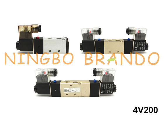 এয়ারট্যাকের ধরণ সোলোনয়েড ভালভ 4V210-08 4V220-08 4V230C-08 24VDC 220VAC