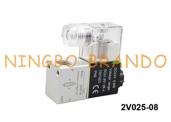2V025-08 এয়ারট্যাক প্রকারের বায়ুসংক্রান্ত সোলেনয়েড ভালভ 1/4 '' বিএসপি 220 ভি এসি