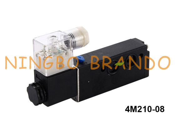 4M210-08 এয়ারট্যাকের প্রকার 5/2 নমুর সোলোনয়েড ভালভ জি 1/4 '' 24 ভিডিসি 220VAC