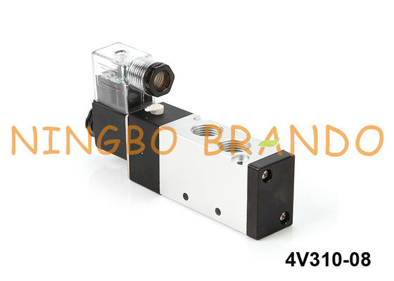 4V310-08 এয়ারট্যাকের ধরণ সোলোনয়েড বায়ুসংক্রান্ত ভালভ 5/2 ওয়ে 24 ভি ডিসি 220 ভি এসি