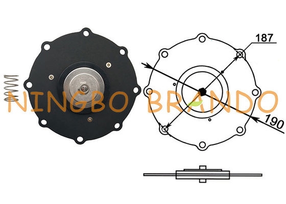 C113928 3 '' ইঞ্চি SCEX353.060 পালস জেট ভালভ রিপ্লেসমেন্ট ডায়াফ্রাম