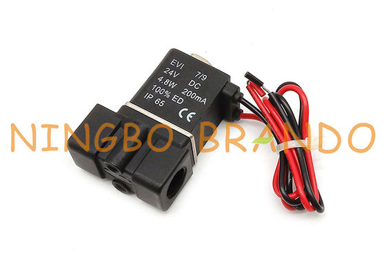 2P025-08 1/4 '' ইঞ্চি এয়ার কন্ট্রোল প্লাস্টিক বায়ুসংক্রান্ত সোলেনয়েড ভালভ