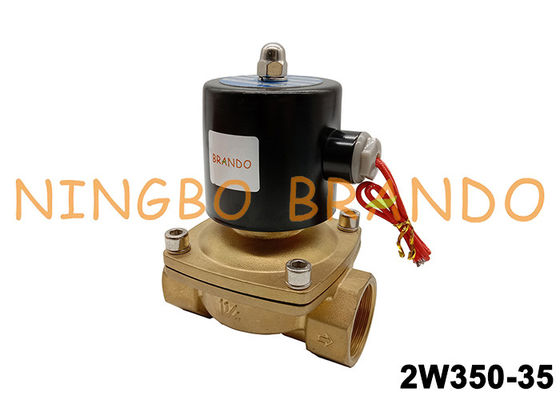 240V 1-1/4'' ওয়াটার এয়ার ব্রাস সোলেনয়েড ভালভ 2W350-35-240V AC